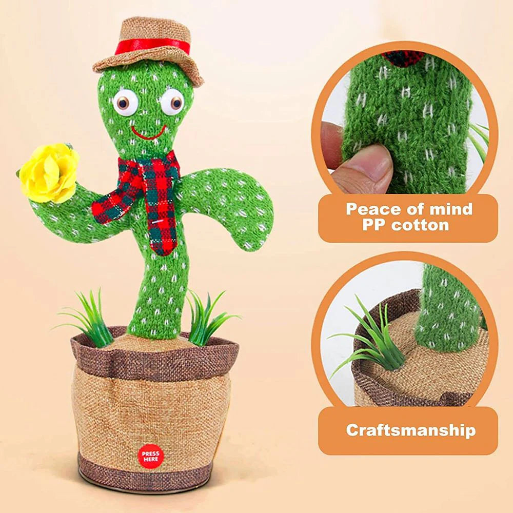ToyZone™ Cute Dancing and Talking Cactus Toy