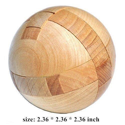 ToyZone™ Wooden Puzzle Magic Ball Brain Teasers Intelligence Game