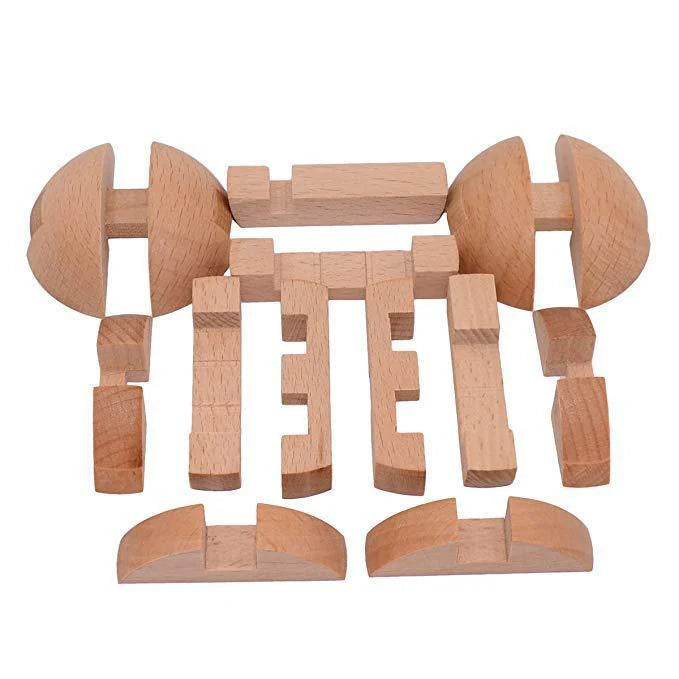 ToyZone™ Wooden Puzzle Magic Ball Brain Teasers Intelligence Game