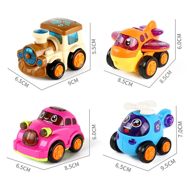 ToyZone™ Cartoon Car Box (12 Pcs)