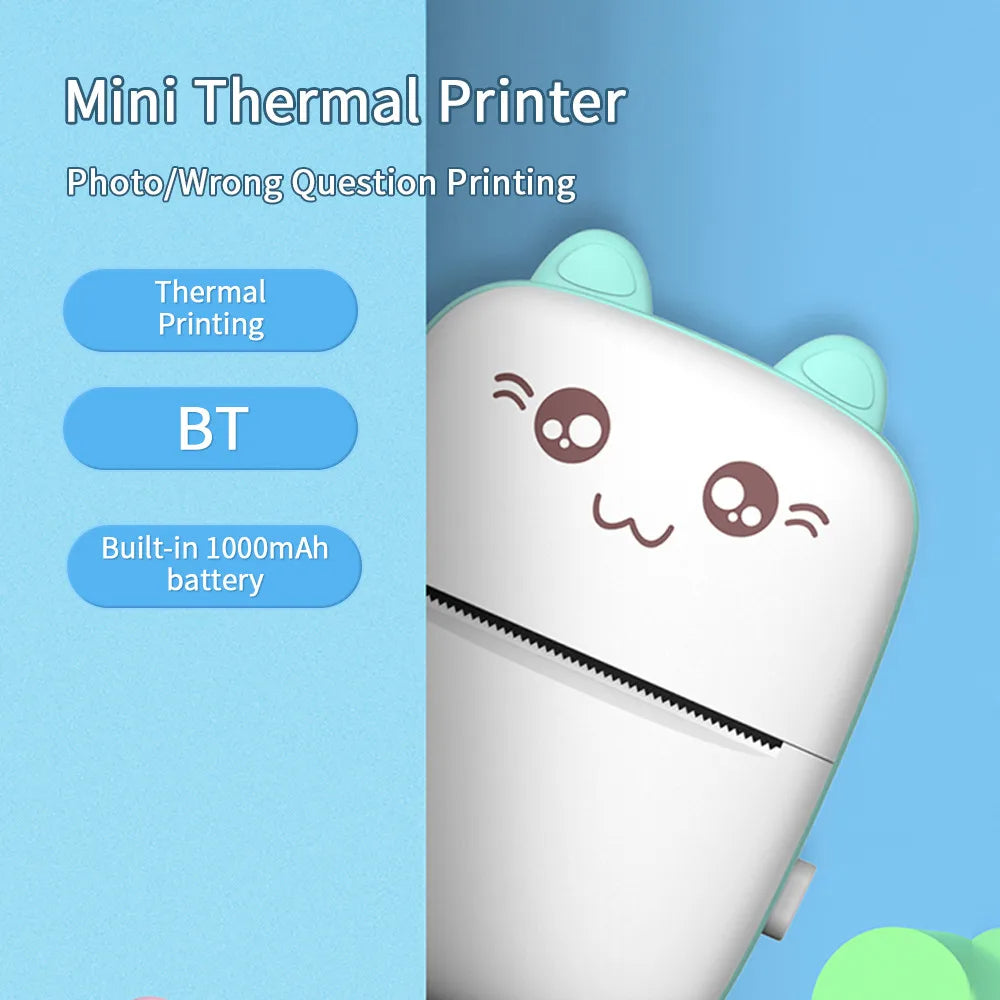 ToyZone™ Portable Mini Pocket Printer BT Thermal Printer