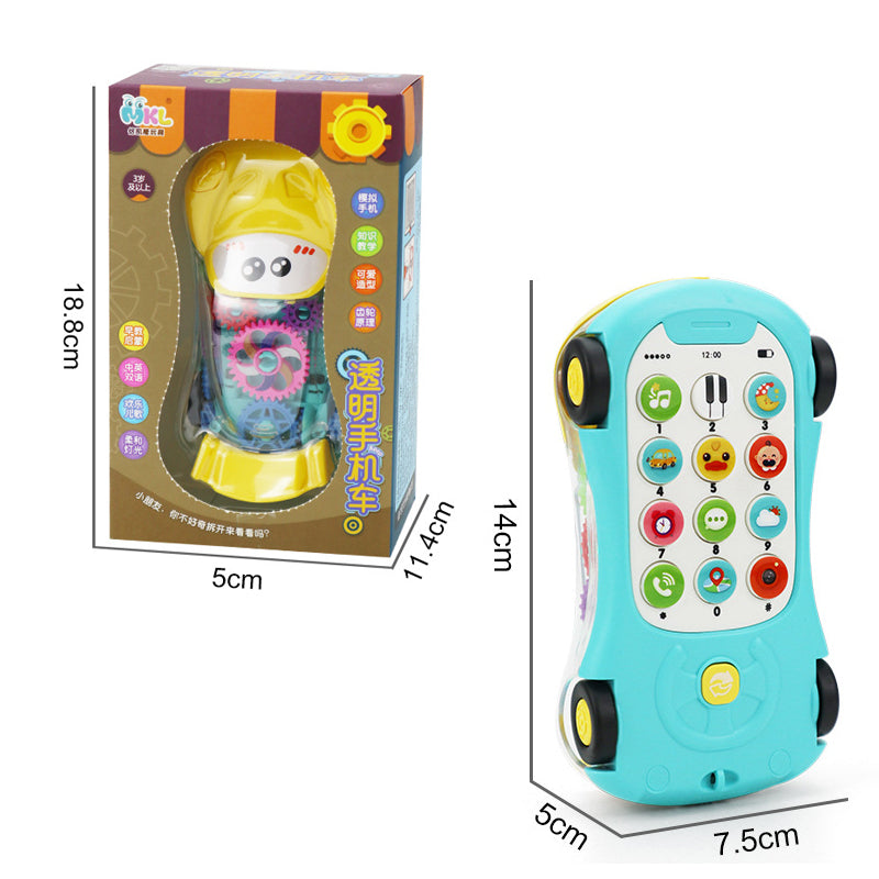 ToyZone™ Mini Transparent Phone Car