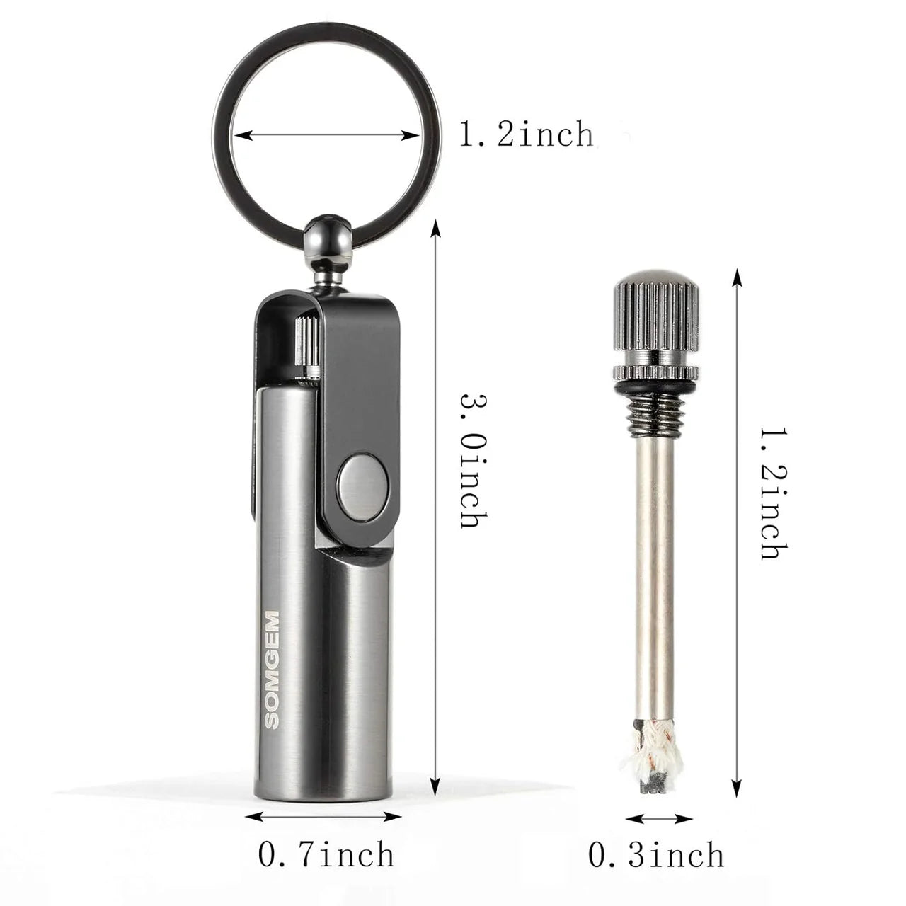 ToyZone™ Outdoor Camping Emergency Waterproof Flint Fire Keychain