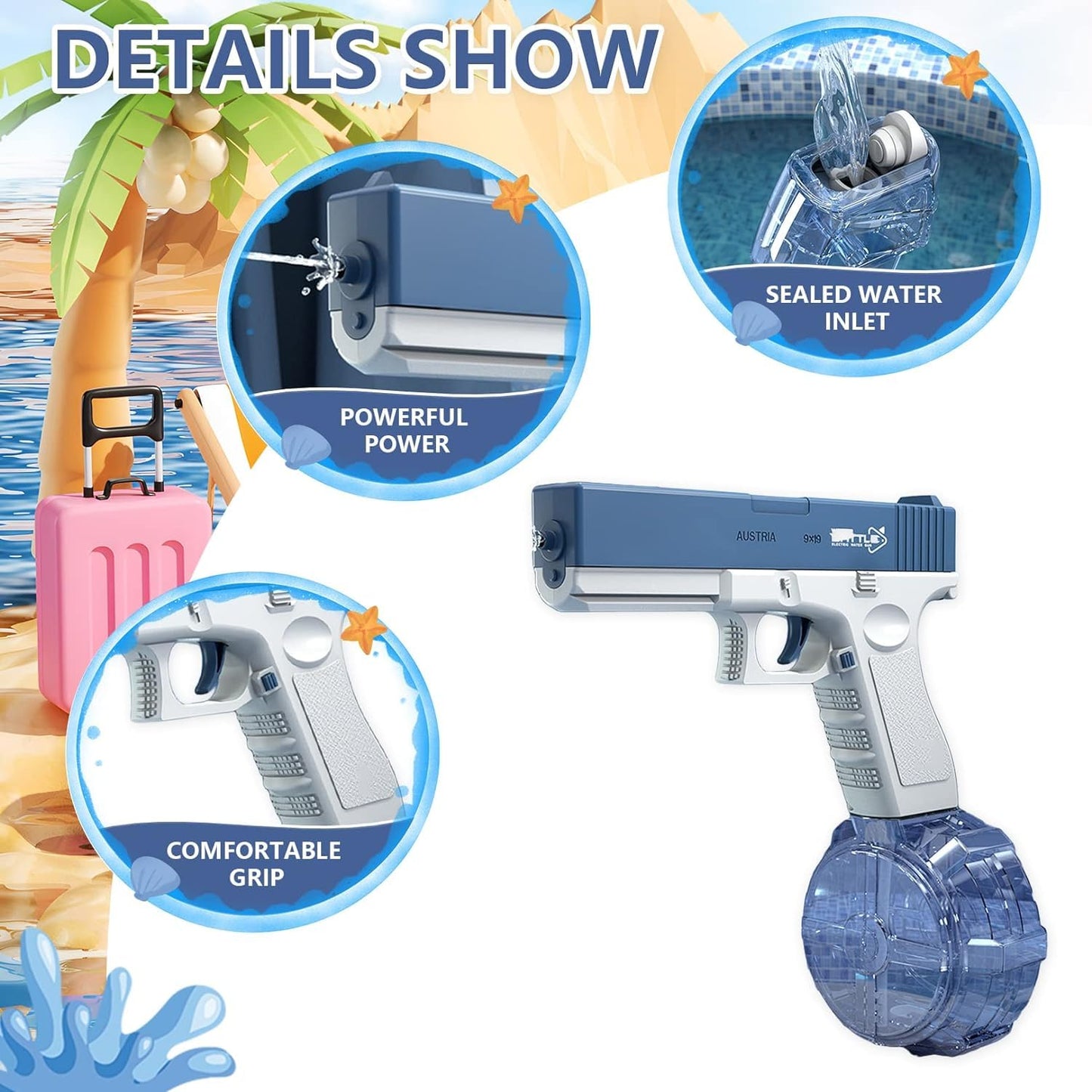 ToyZone™ Glock Electric Water Gun