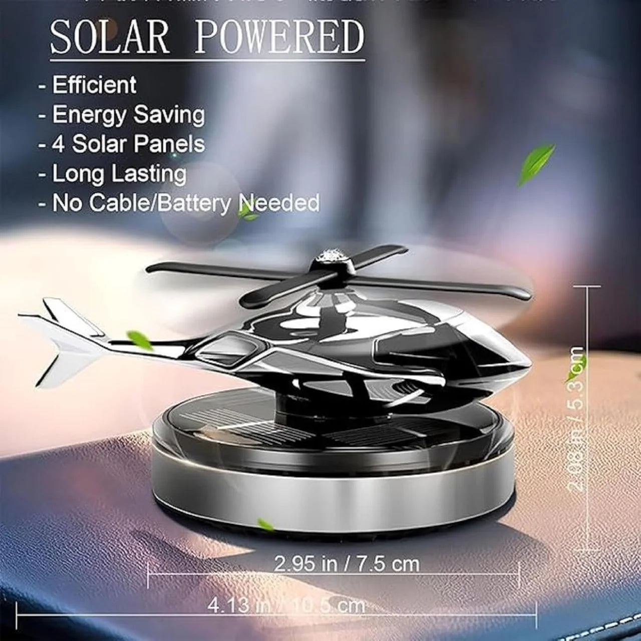 ToyZone™ Helicopter Car Air Freshener Solar Energy
