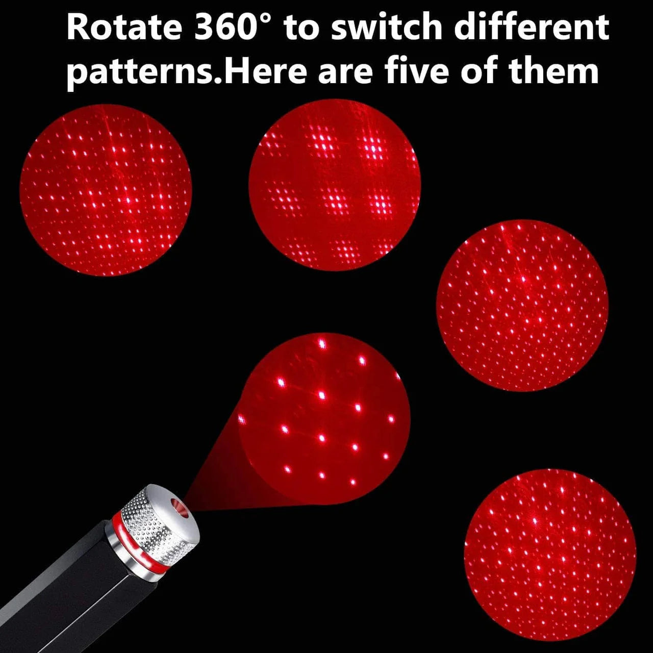 ToyZone™ Car Roof Mini Star Night Light ( Single Color )