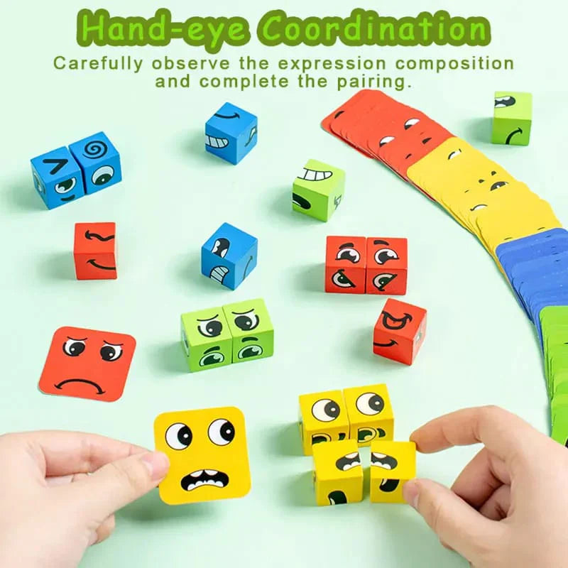 ToyZone™ Multiplayer Fun Face Changing Magic Cube Puzzle