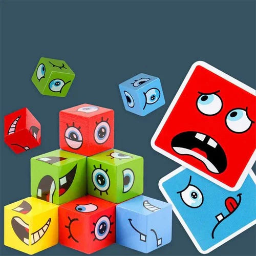ToyZone™ Multiplayer Fun Face Changing Magic Cube Puzzle
