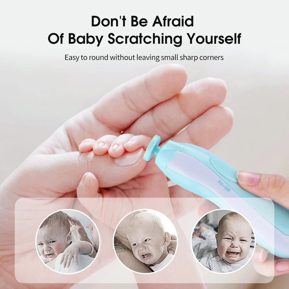 ToyZone™ Baby 6 in1 Electric Adult Baby Nail Clipper Manicure & Pedicure Newborn