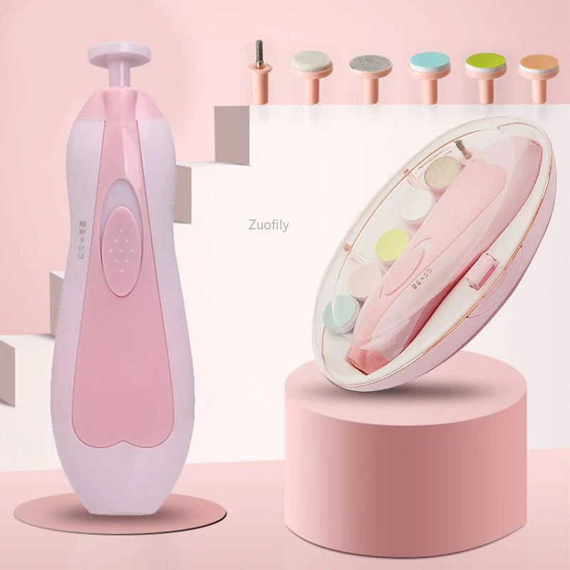 ToyZone™ Baby 6 in1 Electric Adult Baby Nail Clipper Manicure & Pedicure Newborn
