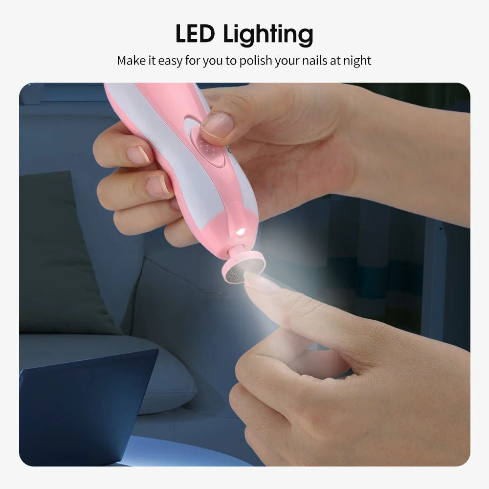 ToyZone™ Baby 6 in1 Electric Adult Baby Nail Clipper Manicure & Pedicure Newborn