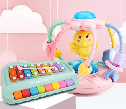 ToyZone™ Baby Rattle Toy Teether Baby Grip Training Glowing Toy