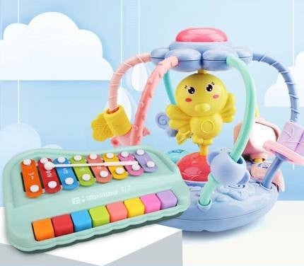 ToyZone™ Baby Rattle Toy Teether Baby Grip Training Glowing Toy