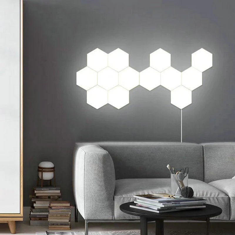 ToyZone™ DIY LED Light Assembly Hexagonal Quantum Light Working With Android IOS System