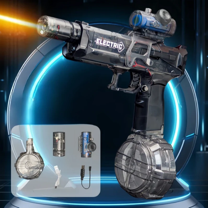 ToyZone™ Long Range Automatic Electric Water Gun With Light Effect