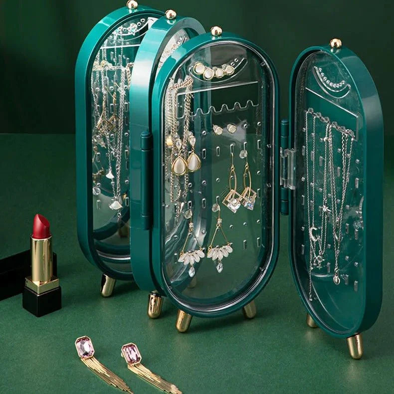 ToyZone™ Folding Screen Jewelry Box With Mirror