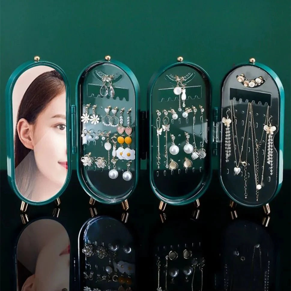 ToyZone™ Folding Screen Jewelry Box With Mirror