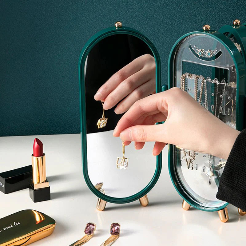 ToyZone™ Folding Screen Jewelry Box With Mirror