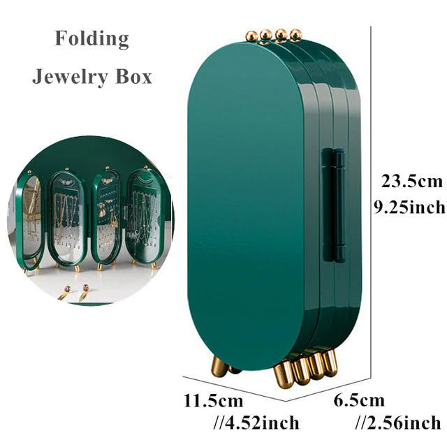 ToyZone™ Folding Screen Jewelry Box With Mirror