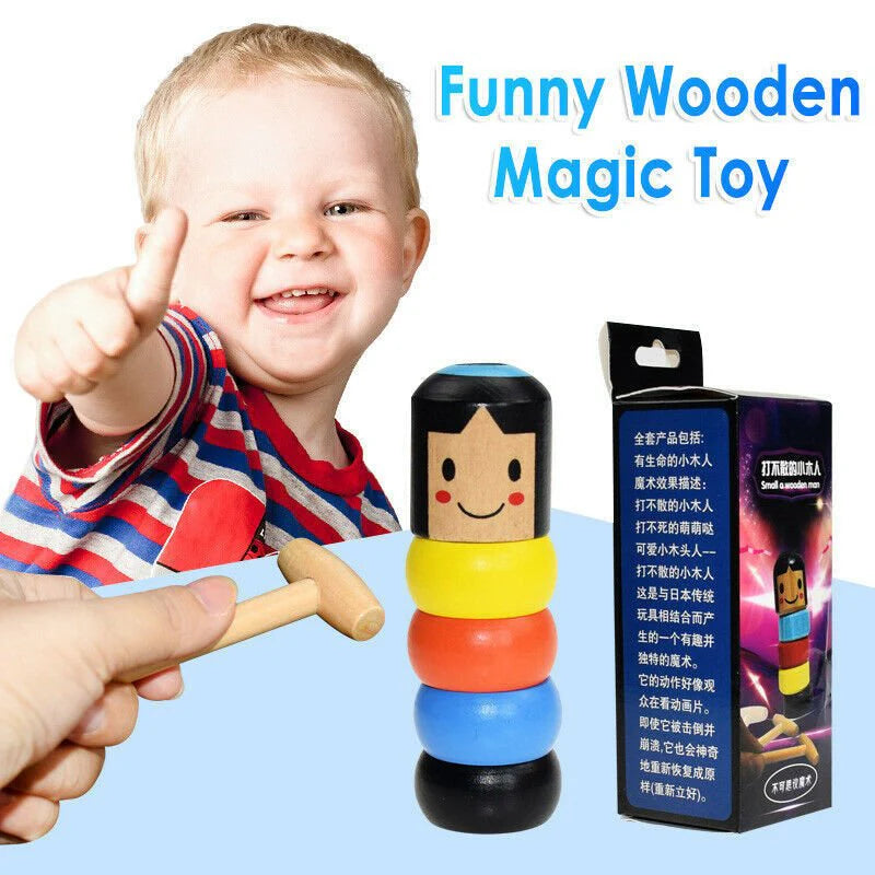 ToyZone™ Unbreakable Wooden Magic Man