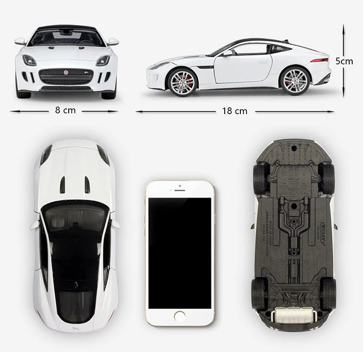 ToyZone™ JAGUAR F-Type Coupe Simulation Alloy Car Model Adult
