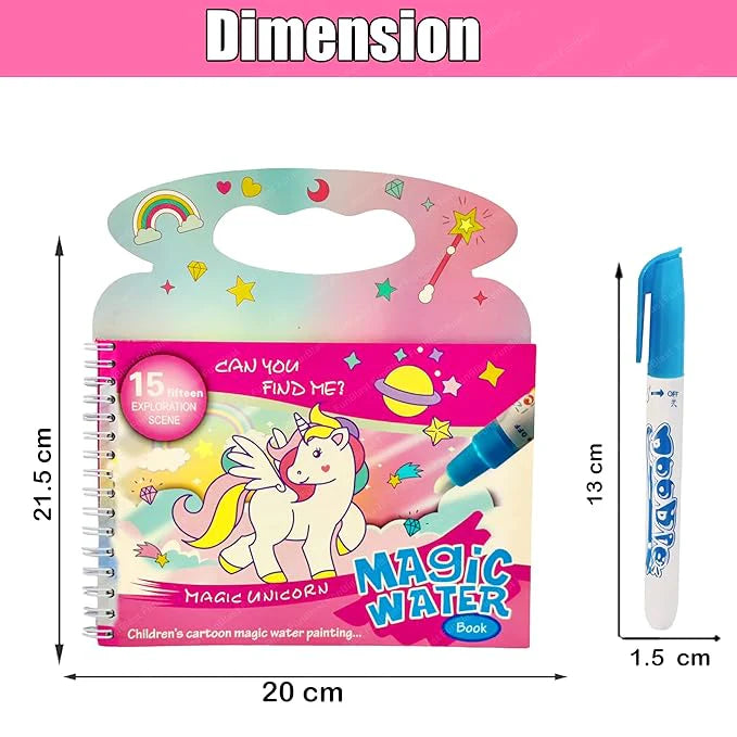 ToyZone™ Magic Water Painting Book