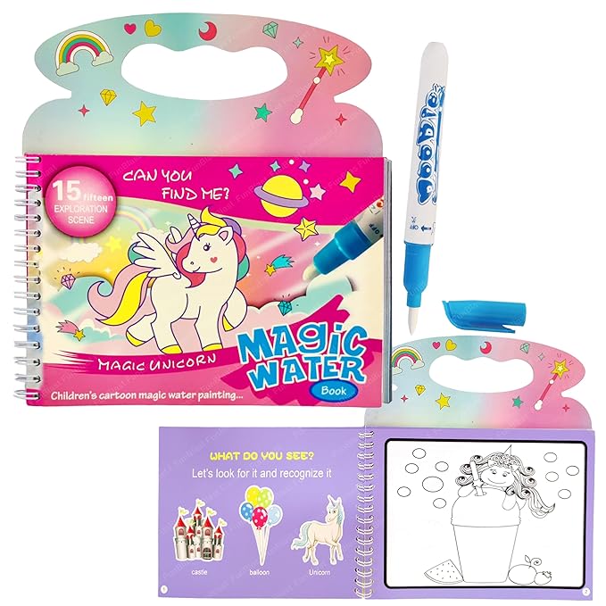 ToyZone™ Magic Water Painting Book