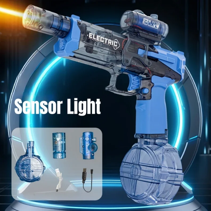 ToyZone™ Long Range Automatic Electric Water Gun With Light Effect