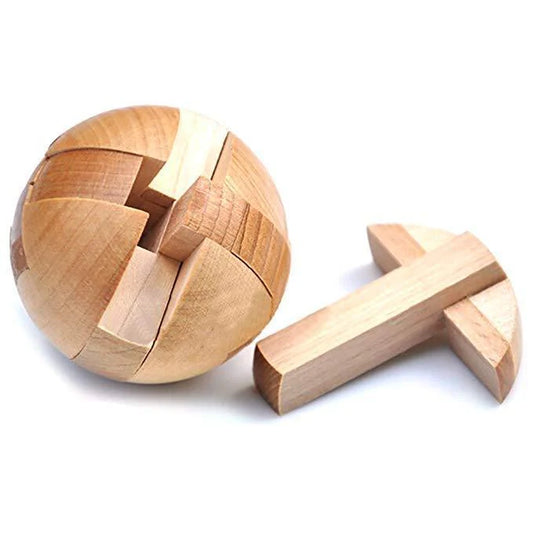 ToyZone™ Wooden Puzzle Magic Ball Brain Teasers Intelligence Game
