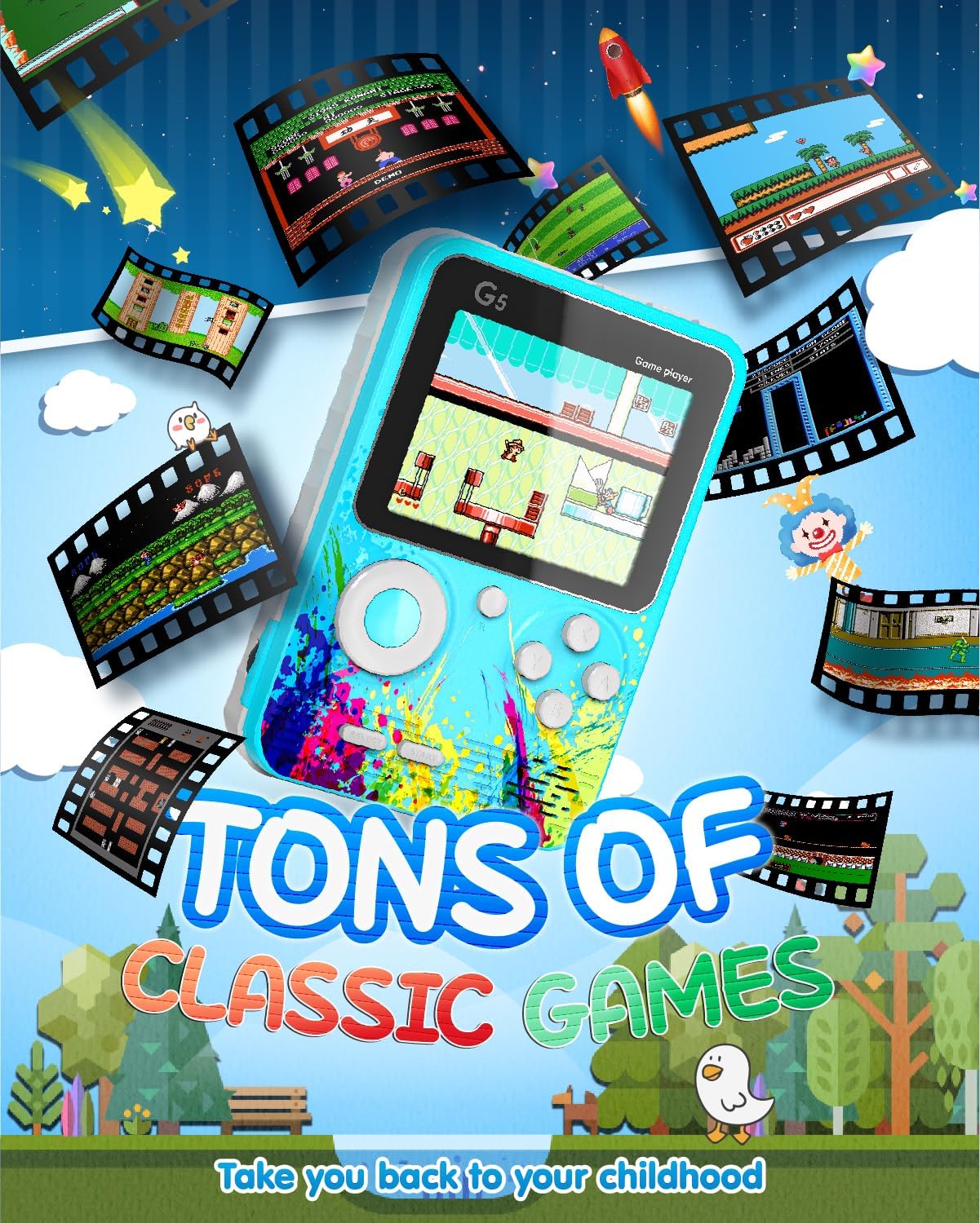 ToyZone™ G5 Game Box with 500 Games