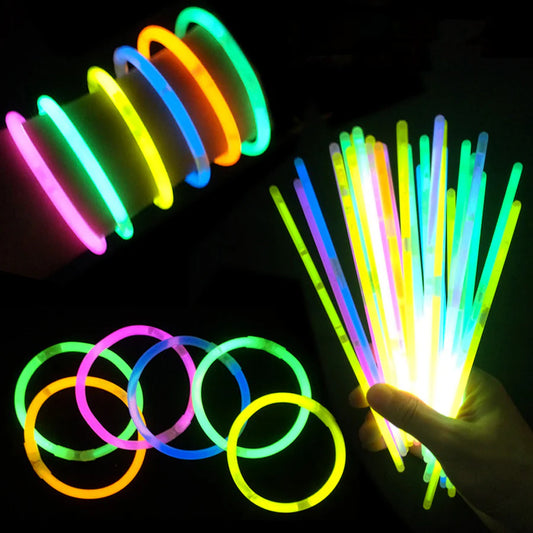 ToyZone™ Glow Sticks - Glow In The Dark (100pcs)