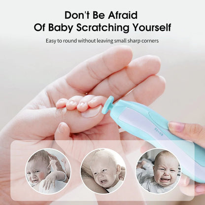 ToyZone™ Baby 6 in1 Electric Adult Baby Nail Clipper Manicure & Pedicure Newborn