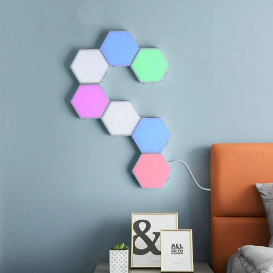 ToyZone™ DIY LED Light Assembly Hexagonal Quantum Light Working With Android IOS System