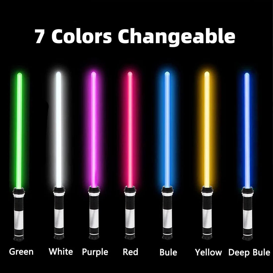 ToyZone™ LED Light Up 7 Colors Sword (2 Pcs)